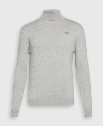 Wool-blend rollneck