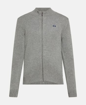 Wool-blend cardigan