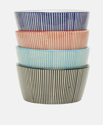 Bowl set, 4 pcs Marine