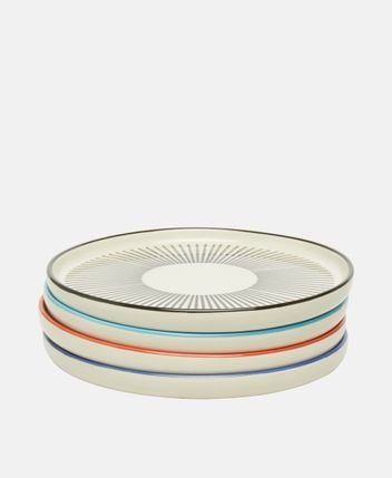 Plates, set of 4 Marine
