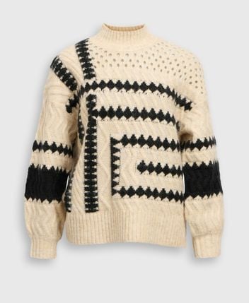 Wool-blend pullover Objpetrinel