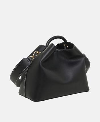 Leather handbag Raisin