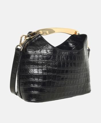 Leather handbag Boomerang