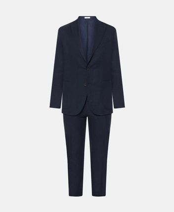 Linen-blend suit