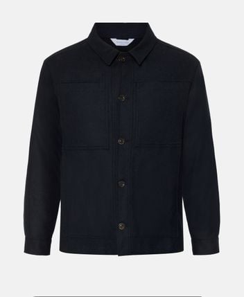 Wool-blend shacket