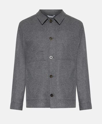 Wool-blend shacket