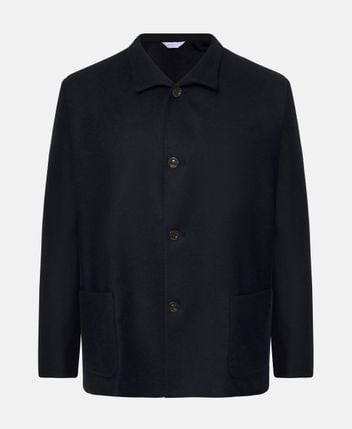 Wool-blend suit jacket