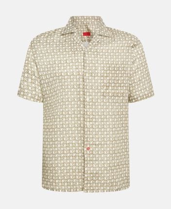 Short sleeved linen shirt