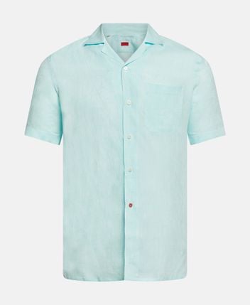 Short sleeved linen shirt