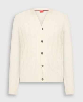 Wool-silk blend cardigan