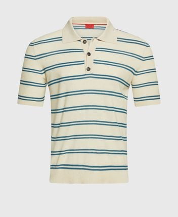 Silk polo shirt