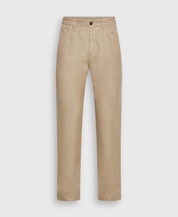 Linen-blend trousers