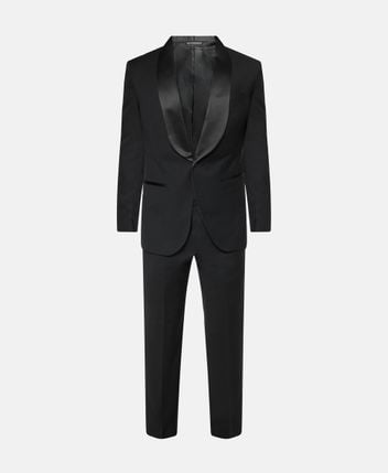 Wool-blend tuxedo