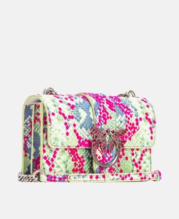 Leather cross body bag Love One
