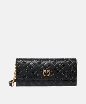 Leather wallet Love Tiny Birds