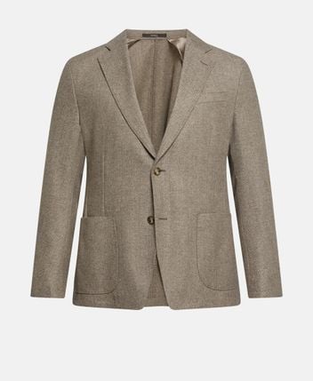 Wool-blend suit jacket