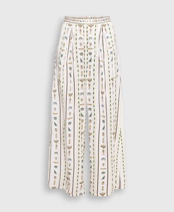 Silk trousers