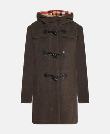 Wool-blend short coat