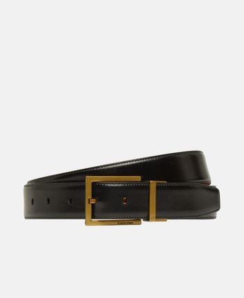 Reversible leather belt