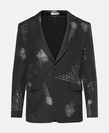 Wool-blend suit jacket