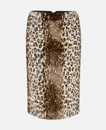 Faux fur skirt