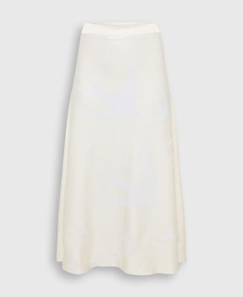 Wool-blend skirt