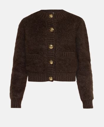 Wool-blend cardigan