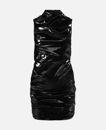 Leather-look dress