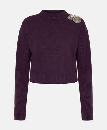 Wool-blend pullover