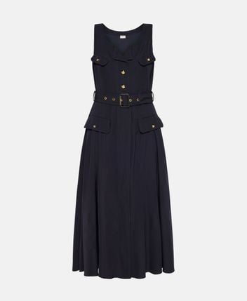 Wool-blend dress