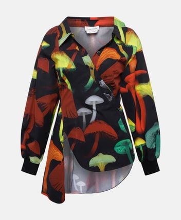 Silk-blend blouse