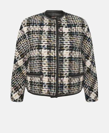 Wool-blend tailored jacket