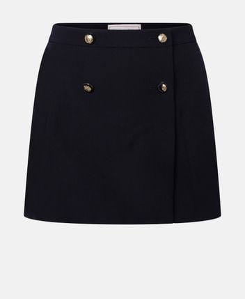 Wool-blend skirt