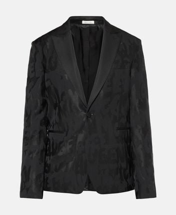 Wool-blend suit jacket