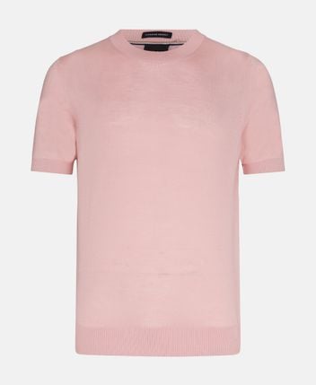 Short-sleeved wool pullover H-Umauro