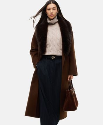 Wool-blend coat