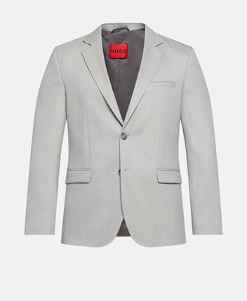 Wool-blend suit jacket