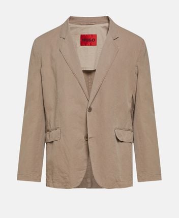 Linen-blend suit jacket Karlo