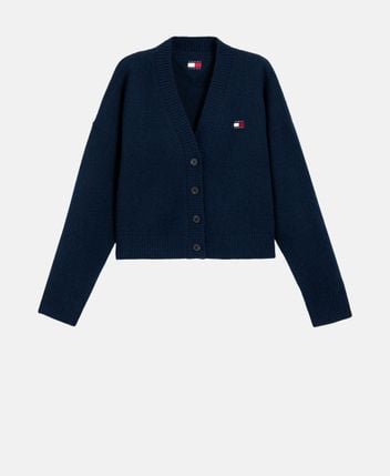 Wool-blend cardigan