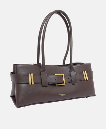 Leather shoulder bag