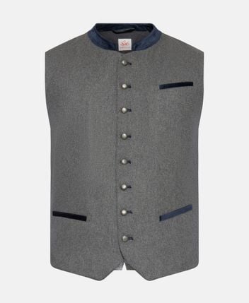 Traditional wool-blend costume gilet Friedmar