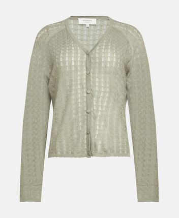 Silk-blend cardigan Rwsamira