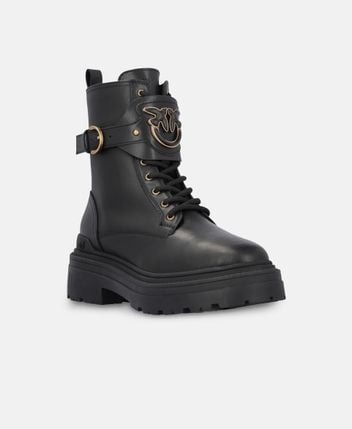 Lace-up ankle boot