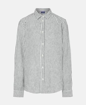 Linen-blend long-sleeved shirt - regular fit Osjcaiden