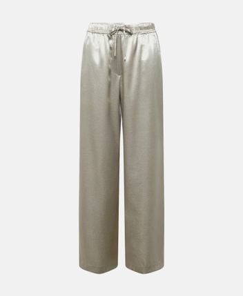 Satin trousers