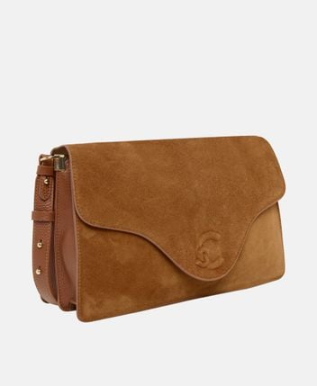 Leather shoulder bag