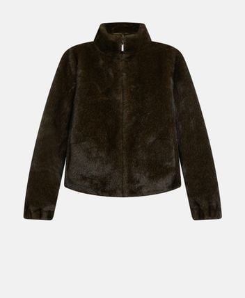 Faux fur jacket