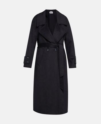 Wool-blend trench coat