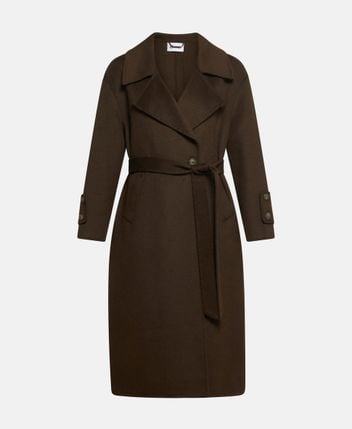Wool-blend trench coat