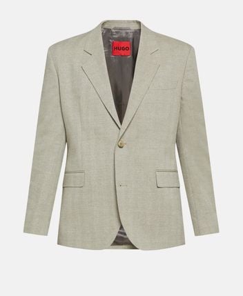 Linen-blend suit jacket Karl